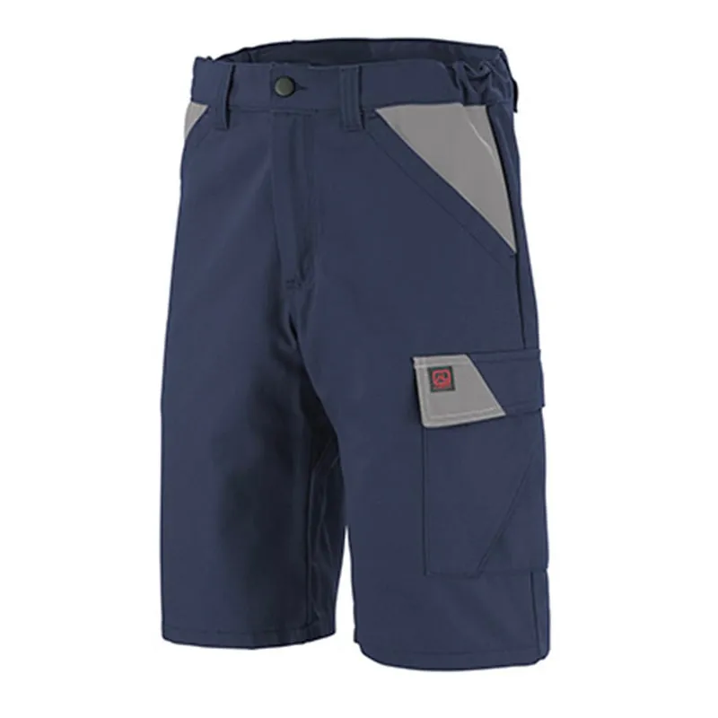 Adolphe Lafont Men's Navy Blue Work Bermuda Shorts - Steel