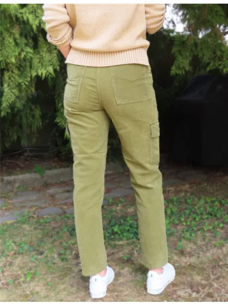 Aeronautica Militare velvet cargo pants