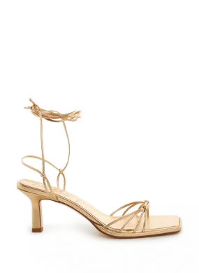 AEYDE Gold Roda Heeled Sandals