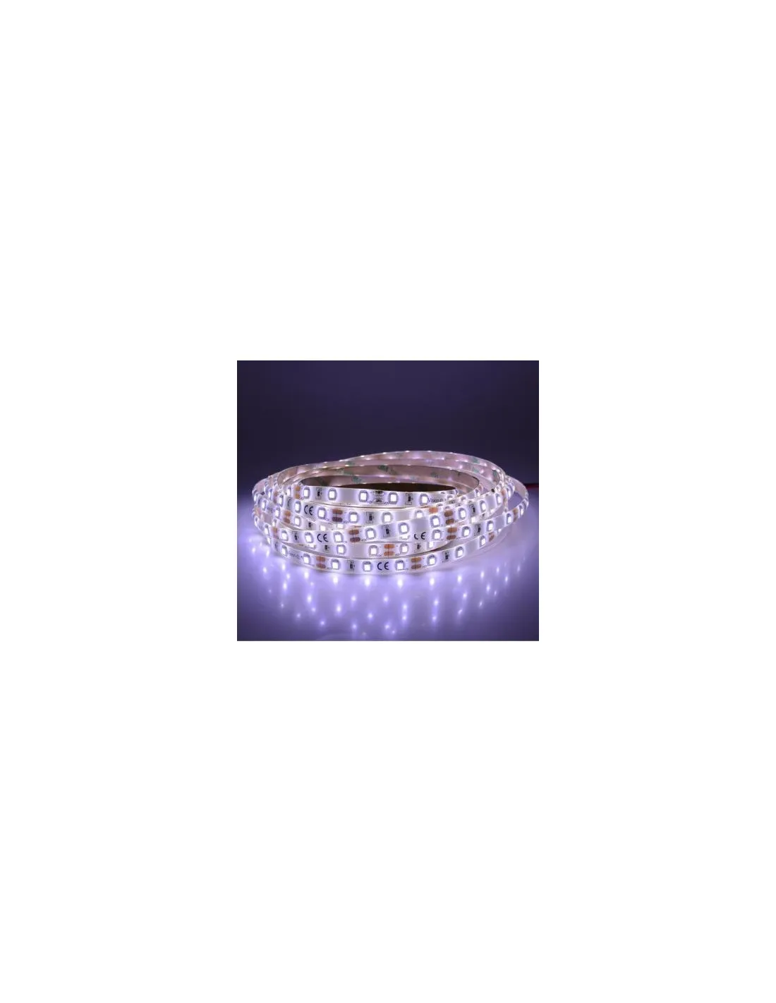 BANDEAU BLC 6000K 5M 60LED ET 4.8W/M IP65 12V PU MIIDEX VISION-EL 75010
