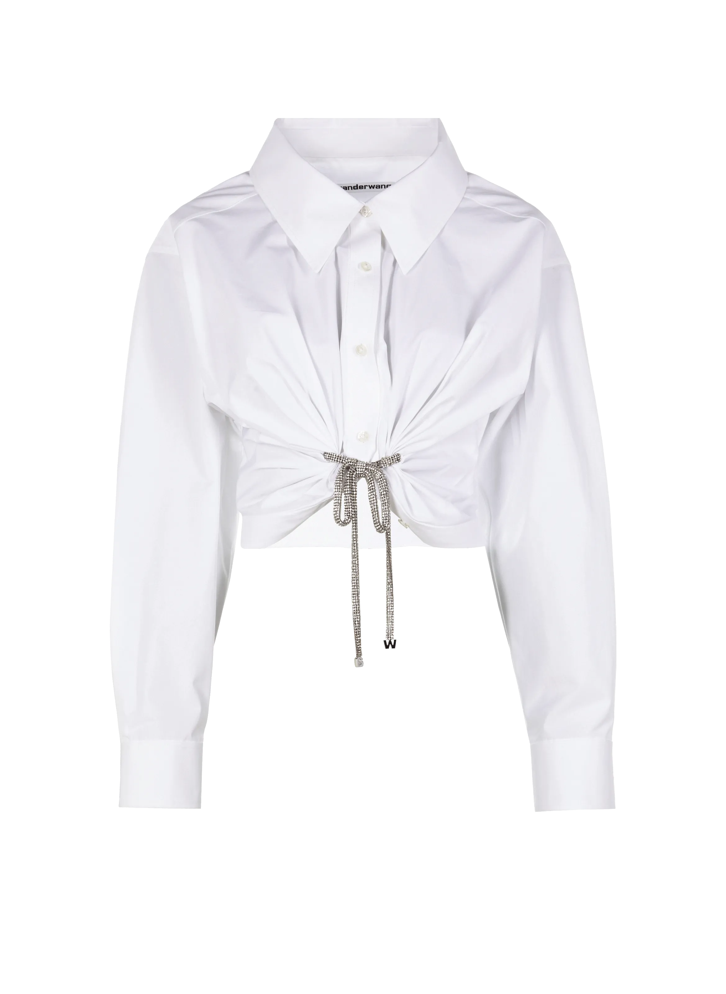 Black Cotton Short Chemise by Alexander Wang