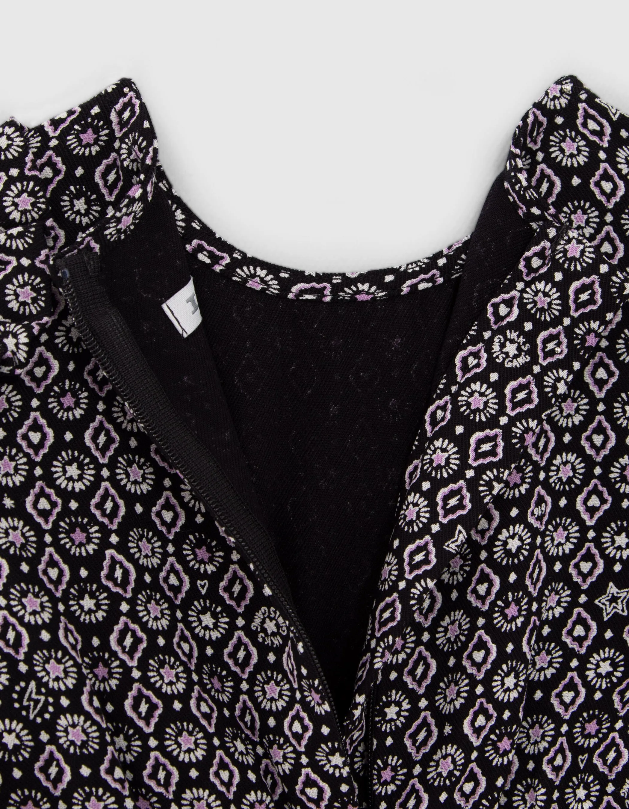 Black Rock Print Ecovero® Baby Girl Dress
