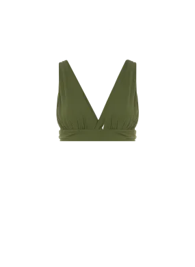 Blair Bikini Top - Kaki Green - 1865 Collection