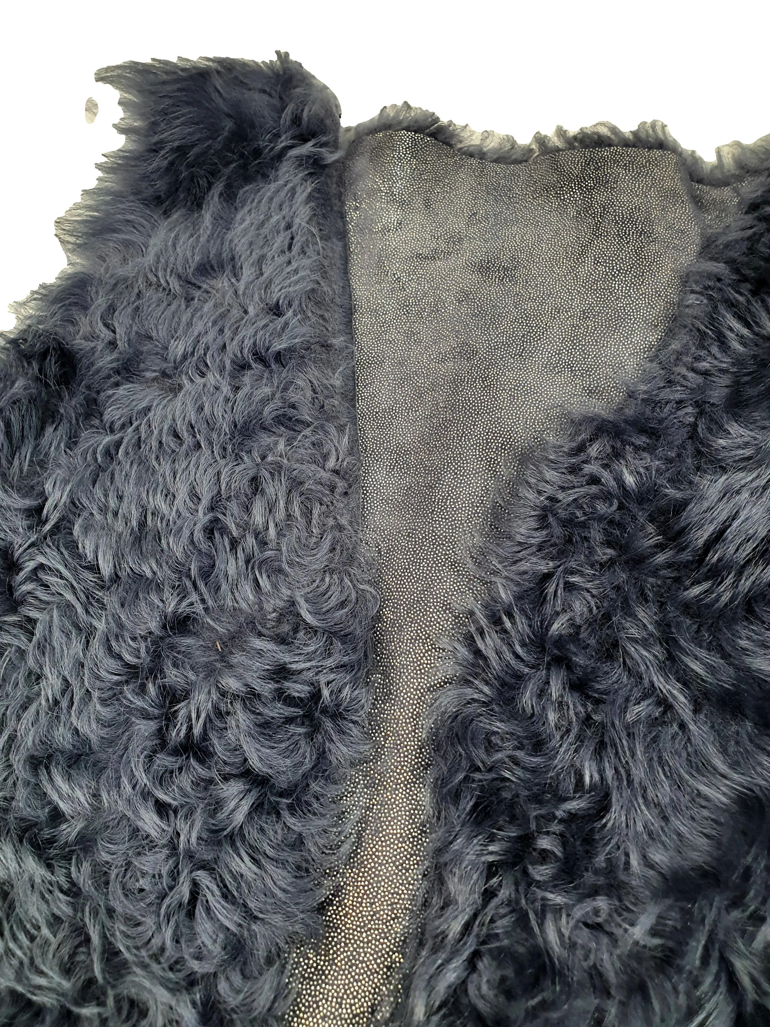 BLEU COMME GRIS gilet fourrure fille 8-10 ans