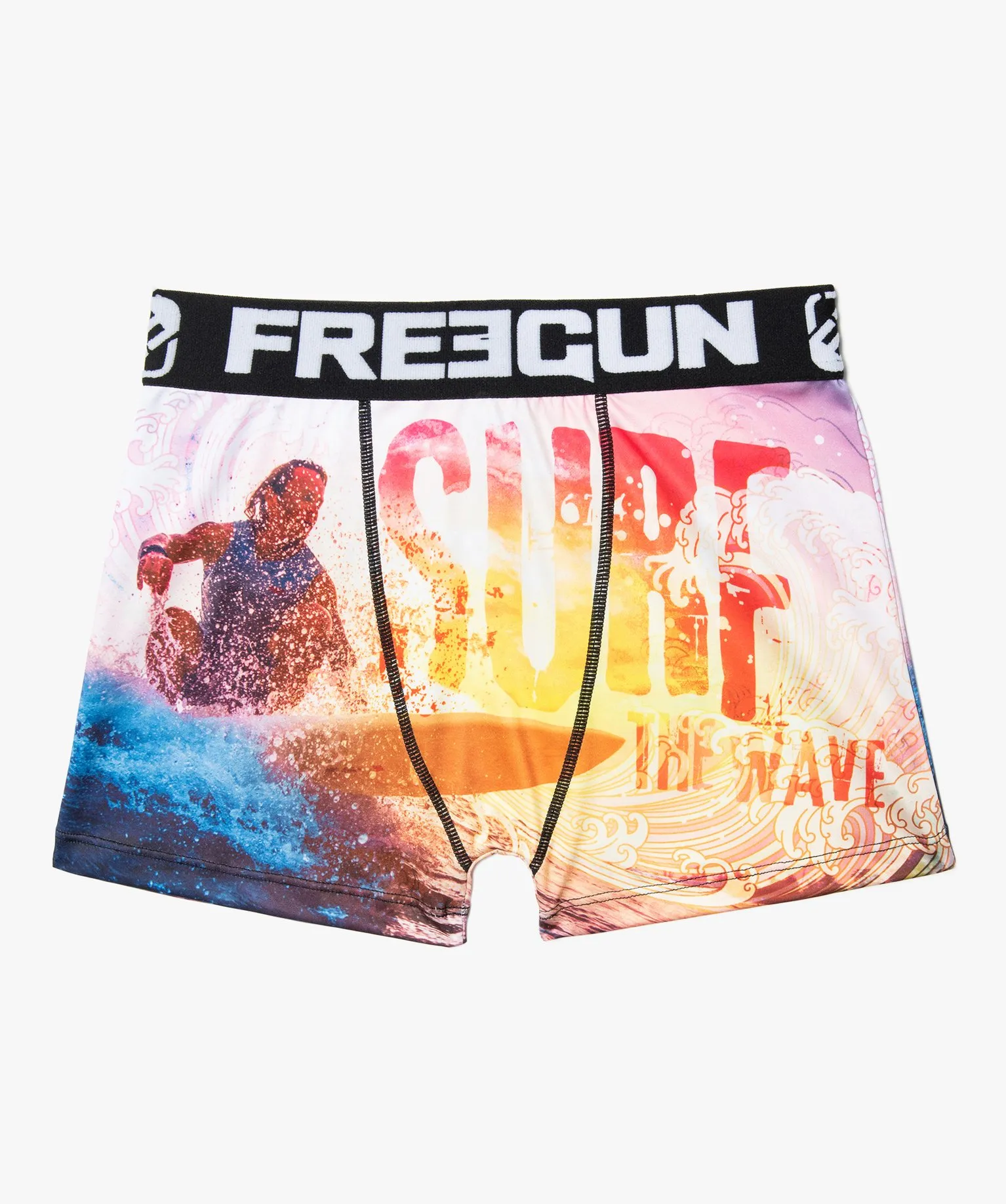 boxer shorts with surf pattern - freegun printed underwear