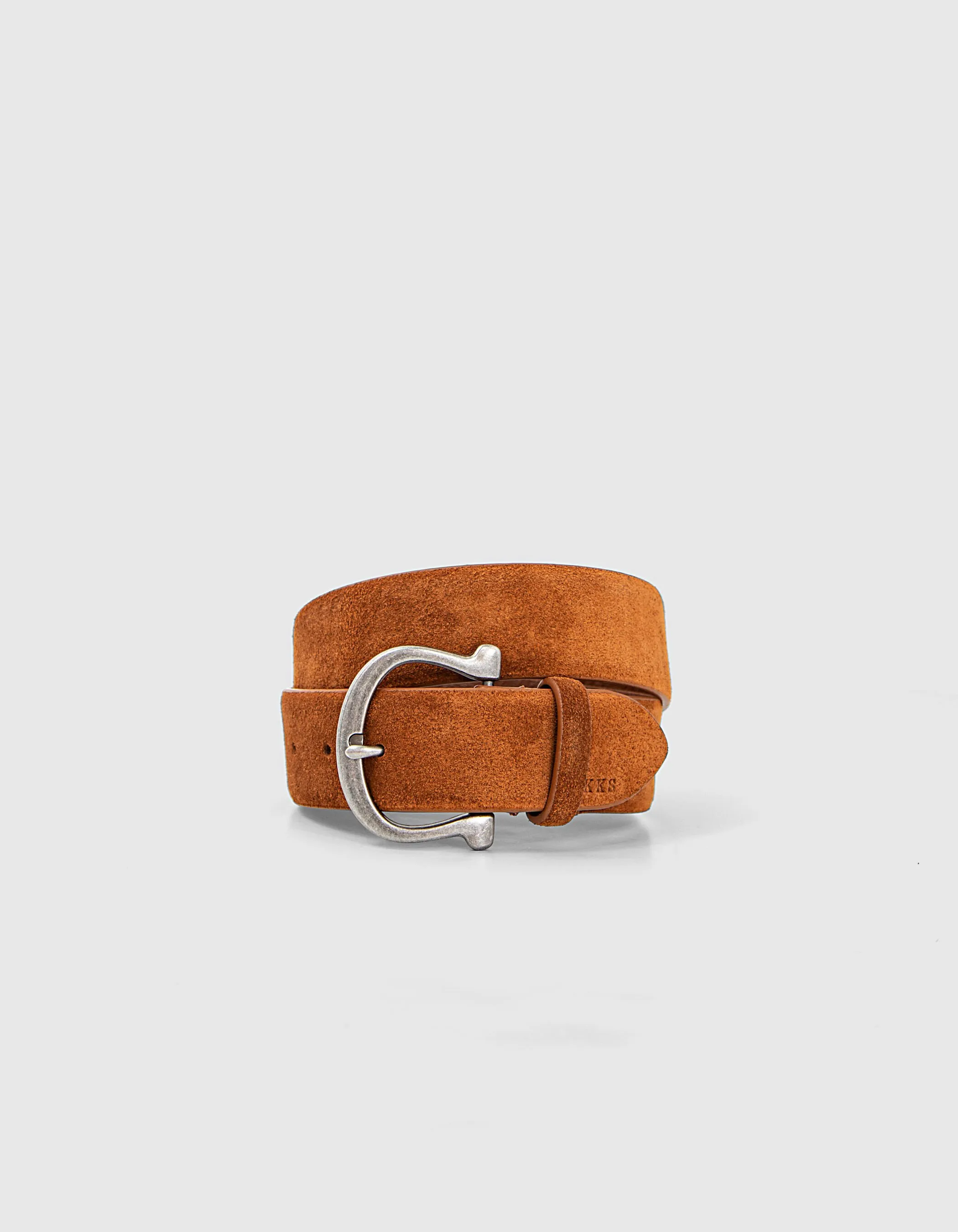 Camel Suede Leather Western Belt for Women