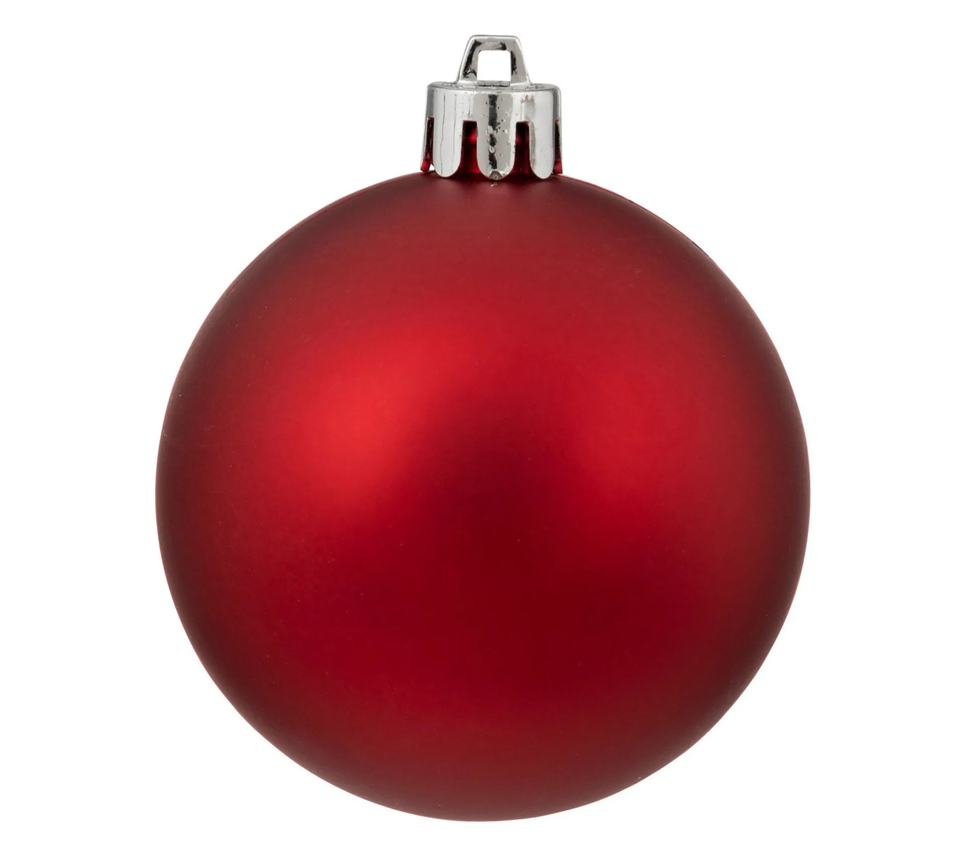 Déco De Sapin De Noël Kit De 18 Pièces Boules Et Cimier - Rouge Et Blanc