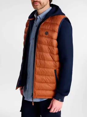 Eco-Friendly Brown Men's Sleeveless Jacket by tbs