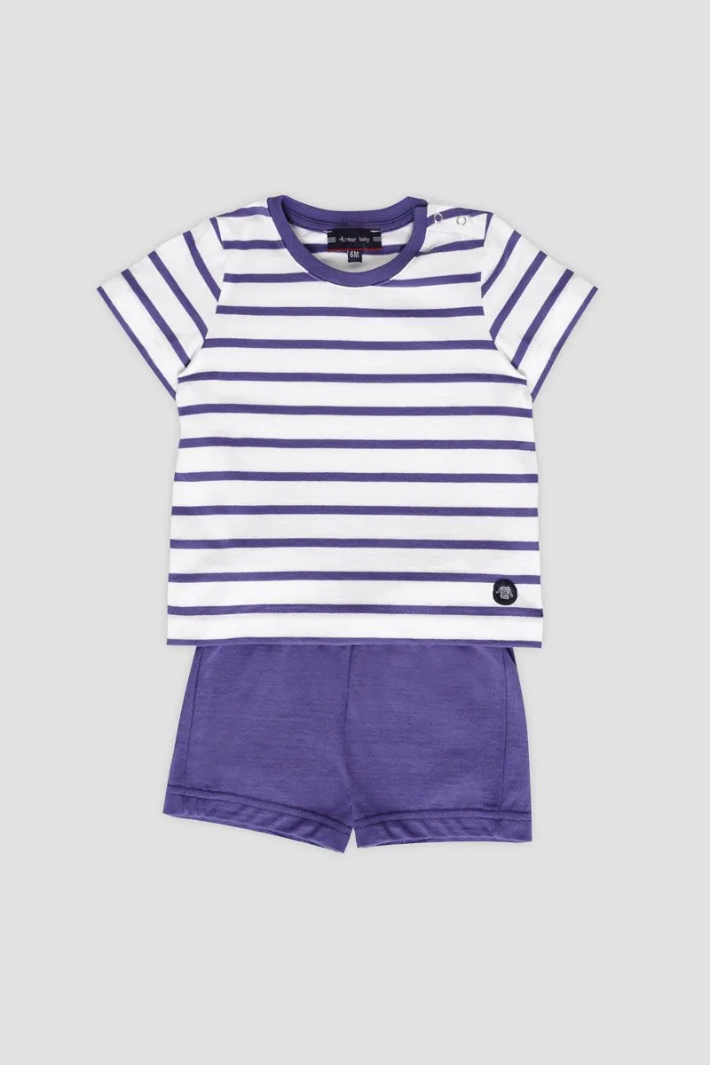 Soft Cotton Baby Pyjashort Set