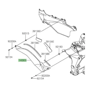 Kawasaki Ninja 1000SX (2020-2024) Underseat Cover | Moto Shop 35