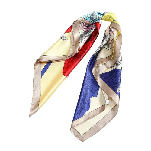 Hair scarf - fresh abstract design.