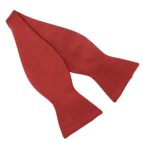 Handmade Silk Bow Tie to Tie, Peony Red