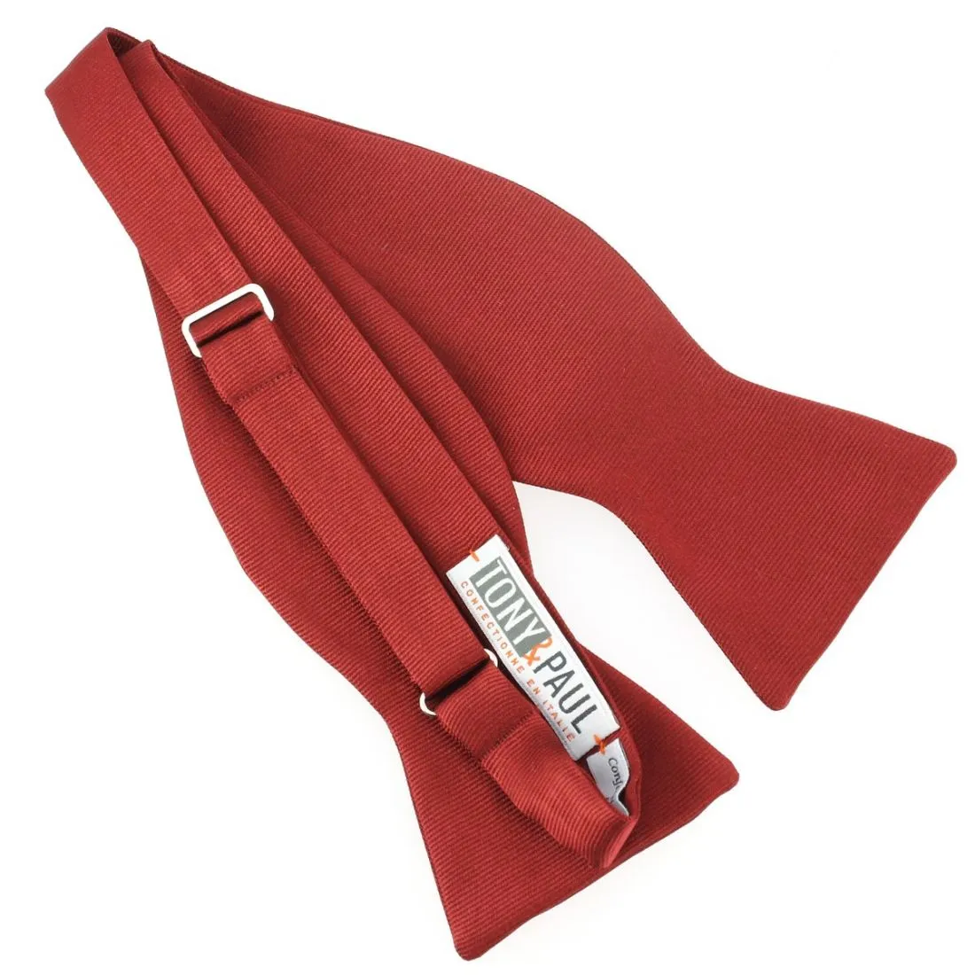 Handmade Silk Bow Tie to Tie, Peony Red