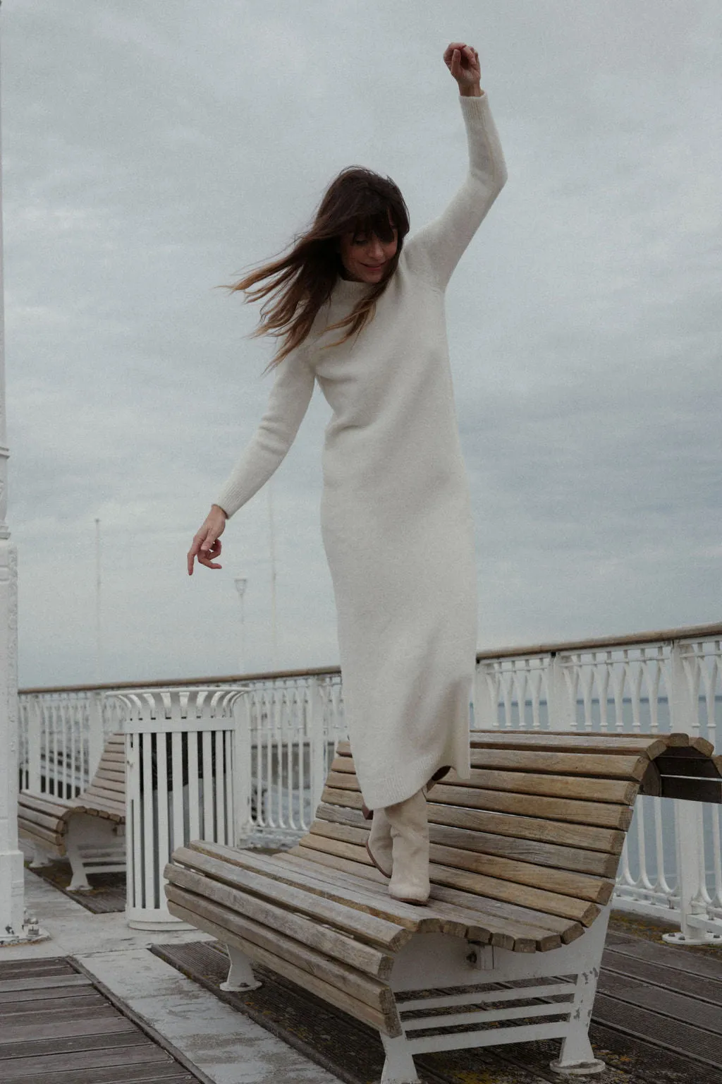 ivory chainmail dress