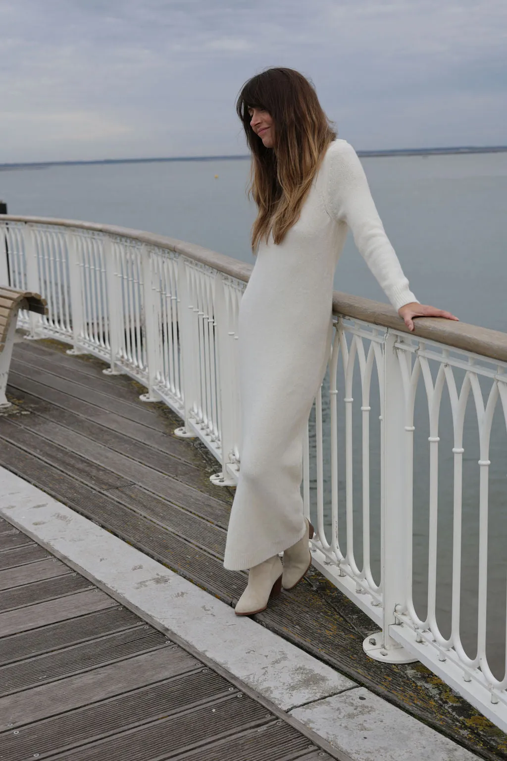 ivory chainmail dress