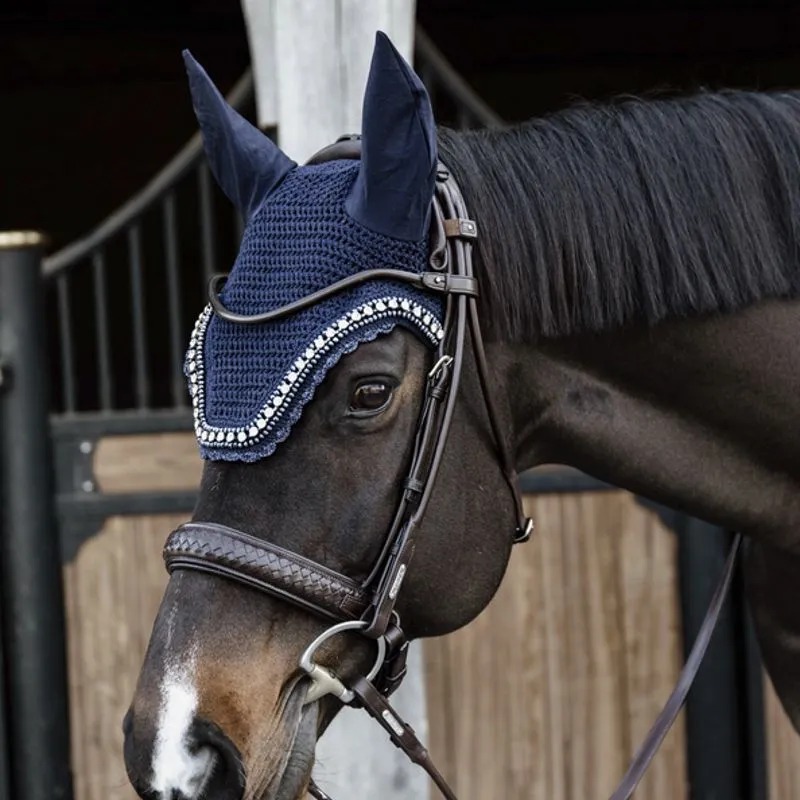 Kentucky Horsewear Wellington Big Stone and Pearl Fly Bonnet