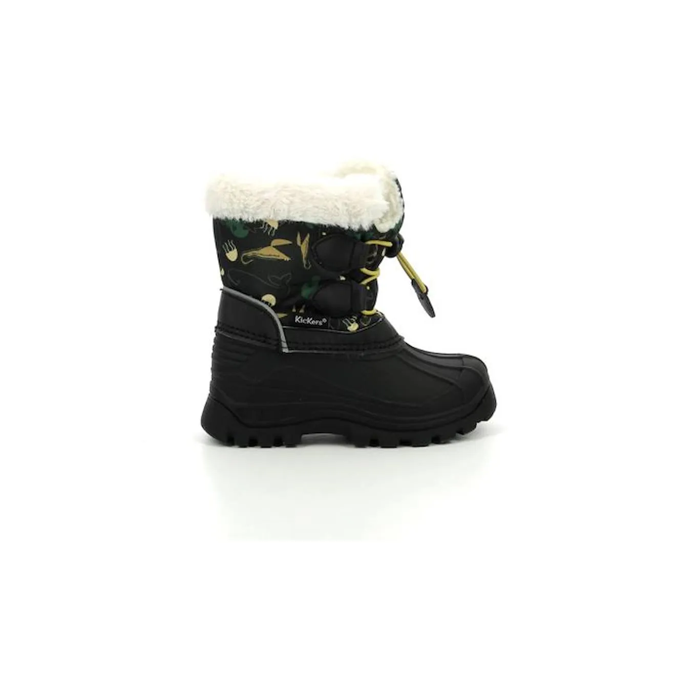Kickers Sealsnow kaki blanc boots