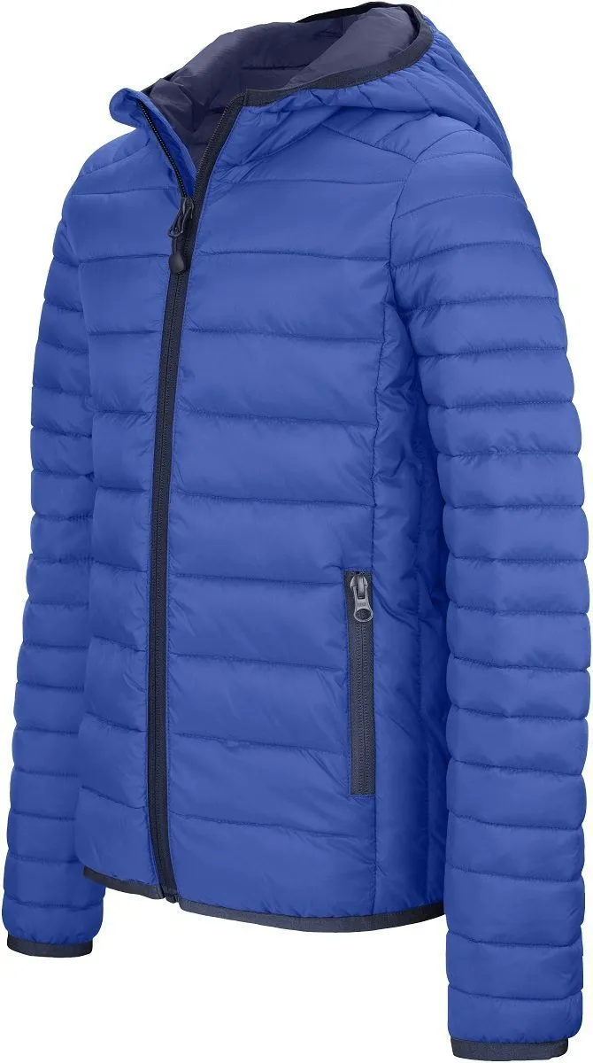Lightweight Long Sleeve Kids Puffer Jacket - Royal Blue