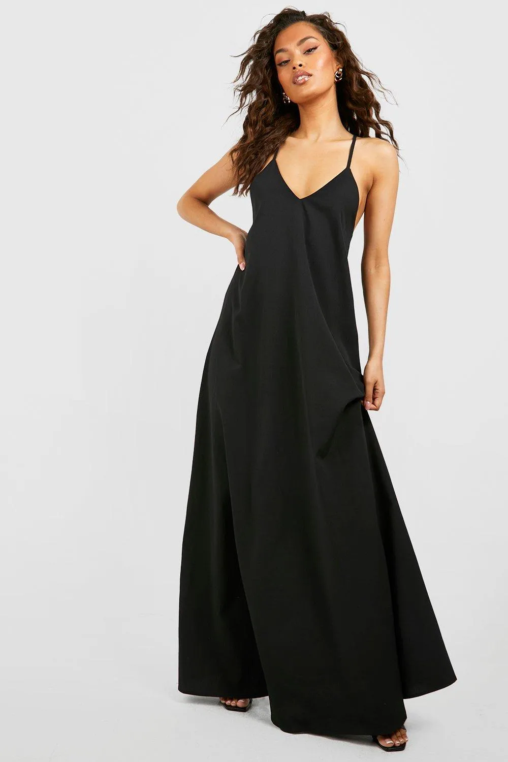 Maxi dress with spaghetti straps