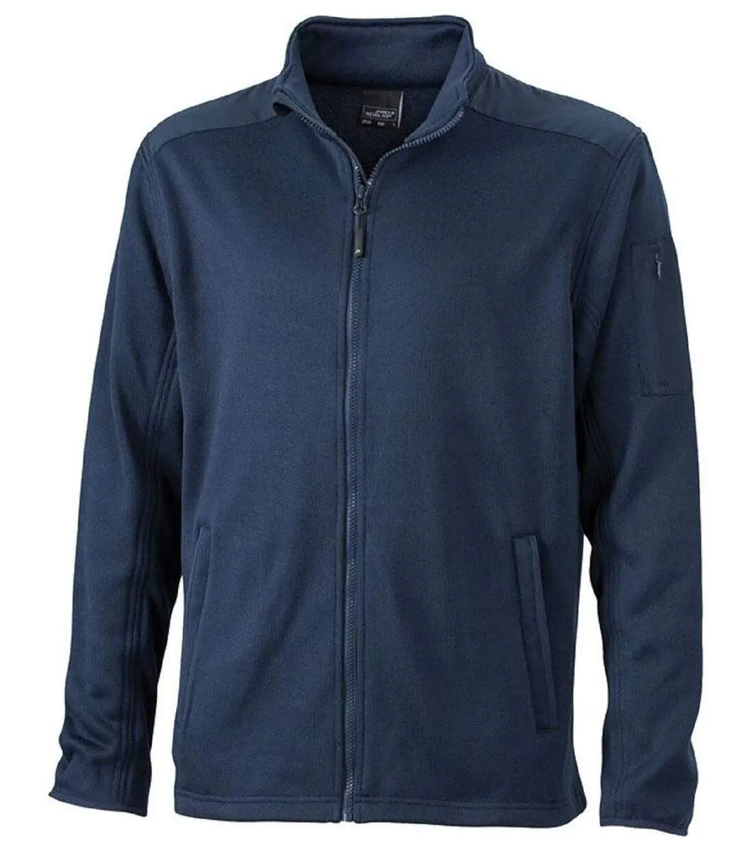 Men's Navy Blue Knit Fleece Jacket JN591