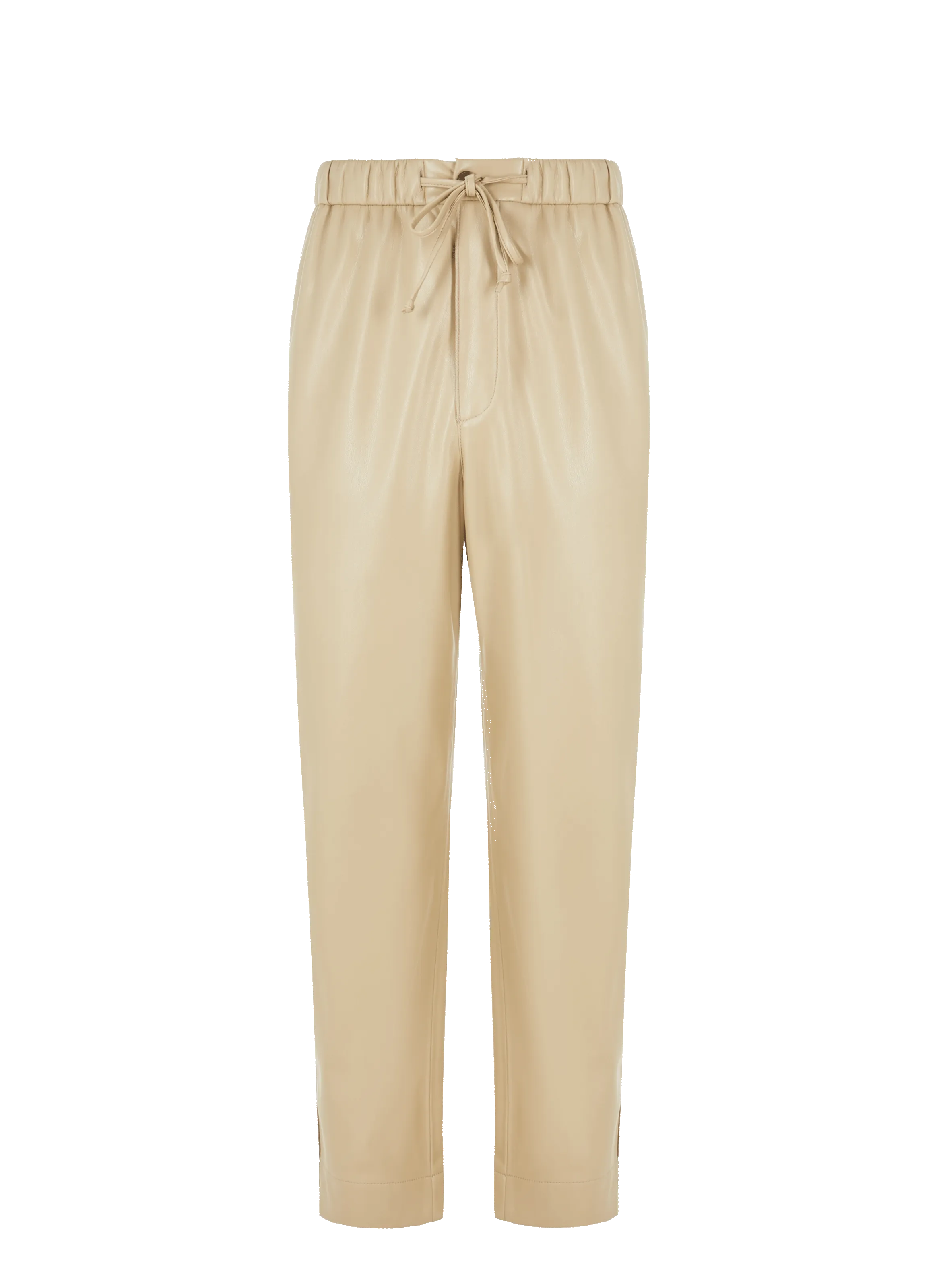 NANUSHKA Beige Faux Leather Jain Pants