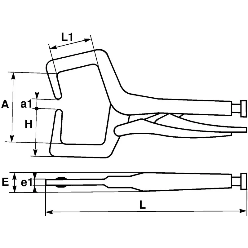Pince-Etau Pour Soudure A L'Arc 360 Mm Sam Outillage 219-S35