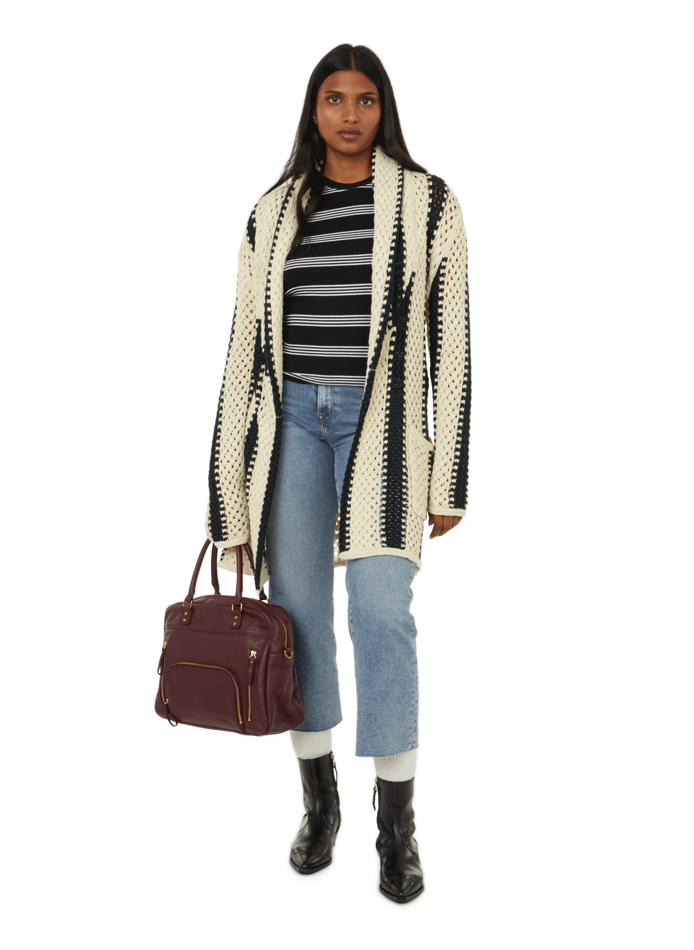Polo Ralph Lauren Linen Long Cardigan - Multicolor
