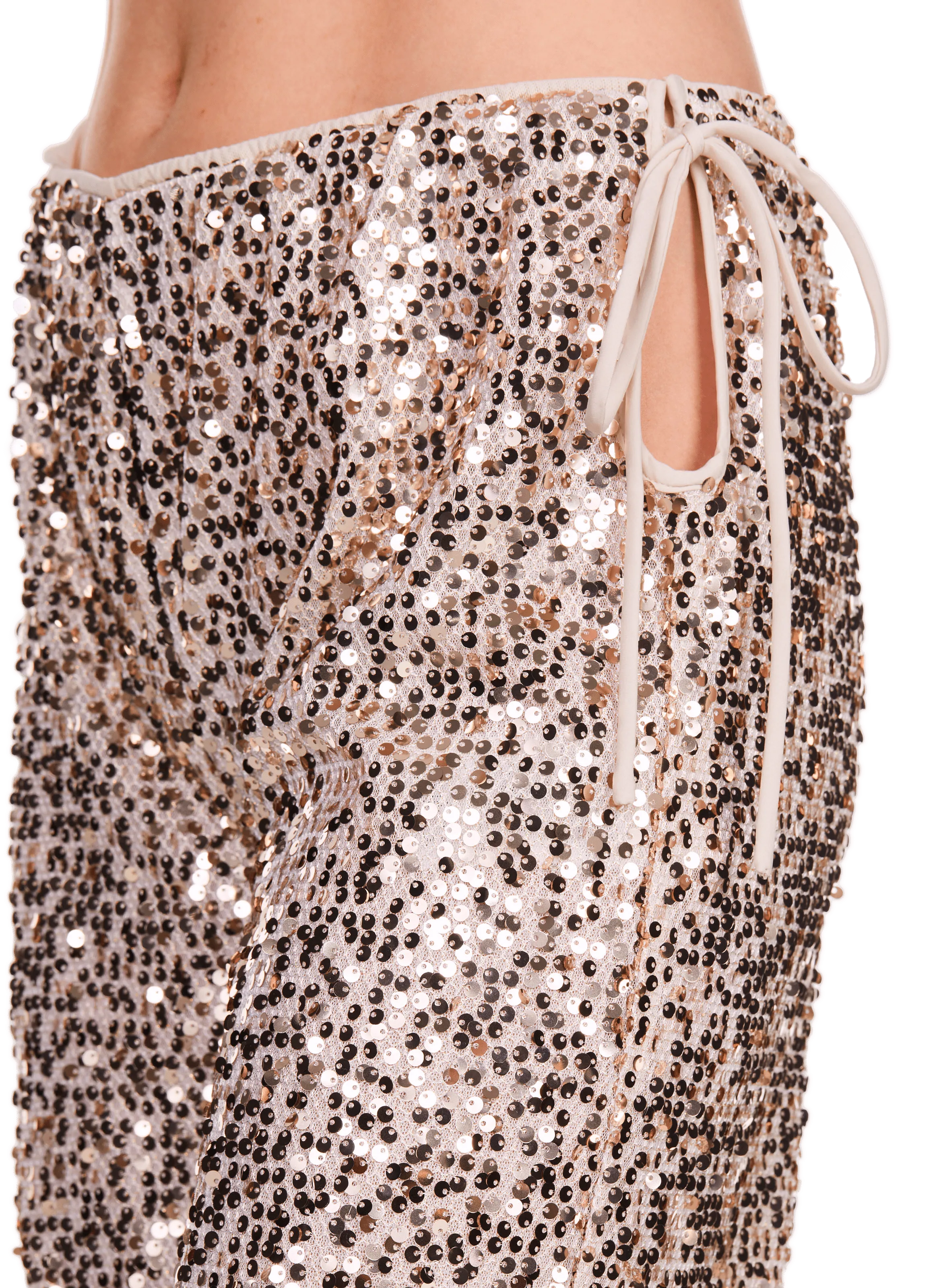 Rotate Sequin Pants - Gold