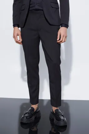 Short skinny suit pants