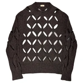 Stefan Cooke AW20 Knit Sweater with Diamond Slashes.