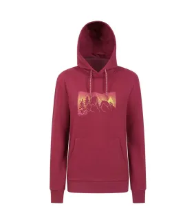 Women's Burgundy Hooded Sweatshirt by Mountain Warehouse