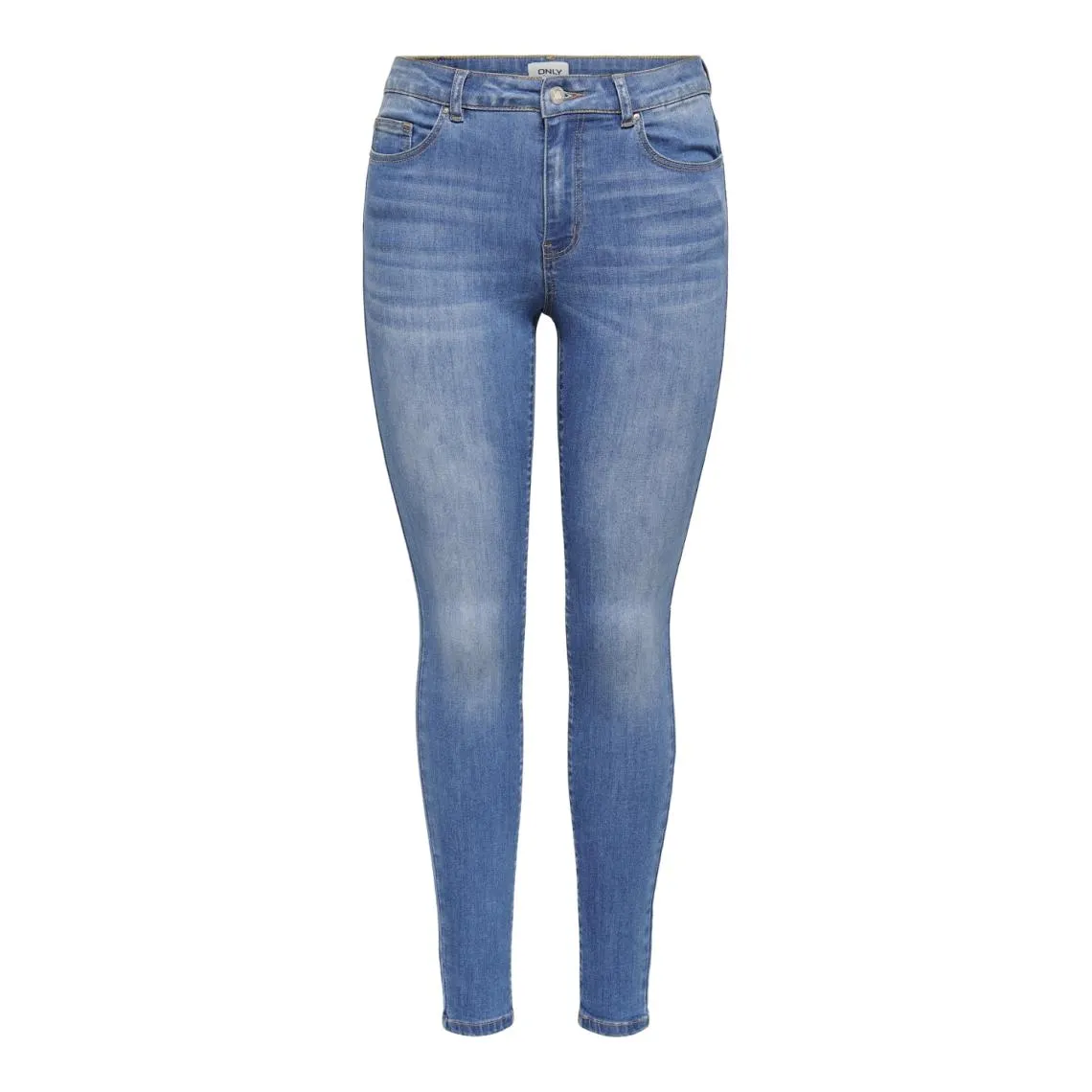 Vale blue cotton jeans with button fly and mid-rise waist | 3 Suisses