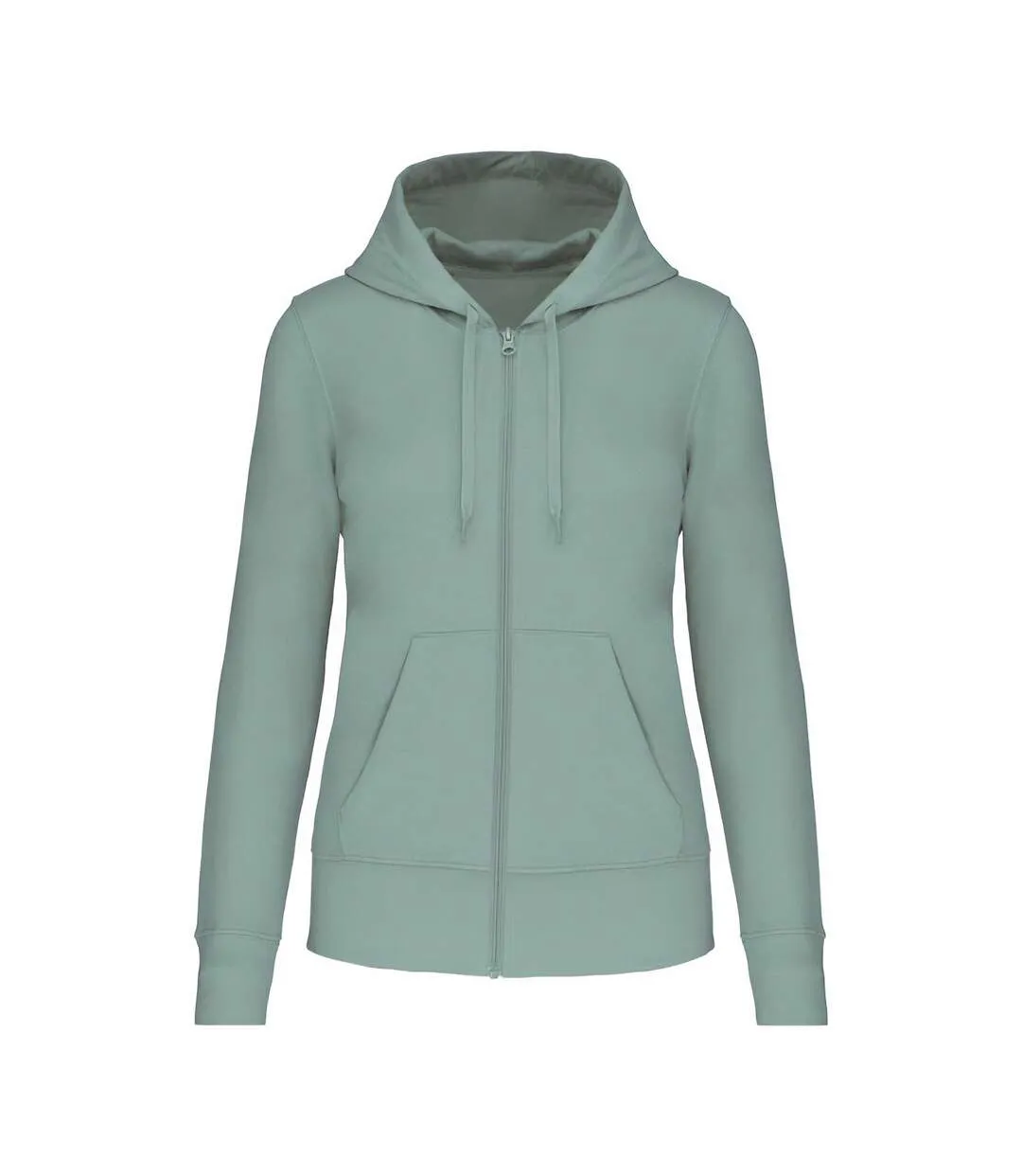 Green Women's Hooded Jacket by Kariban.