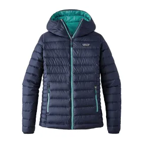 Women's Navy Blue Down Sweater Hoody
